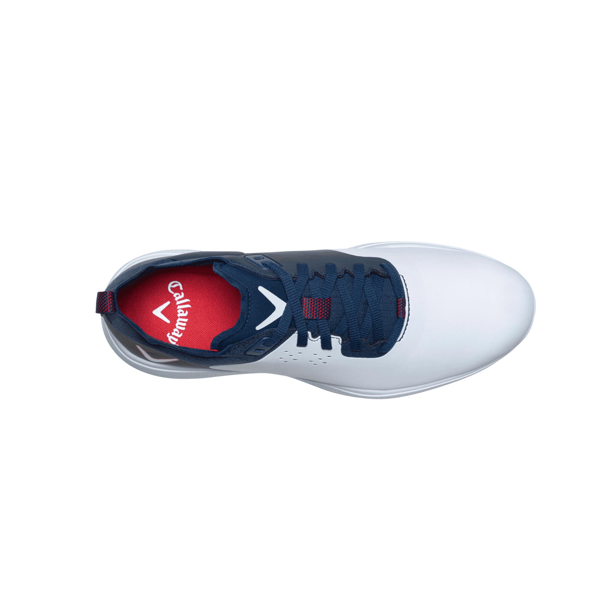 Callaway 2022 Mens NITRO PRO Golf Shoes WHITE/NAVY/RED 3/6