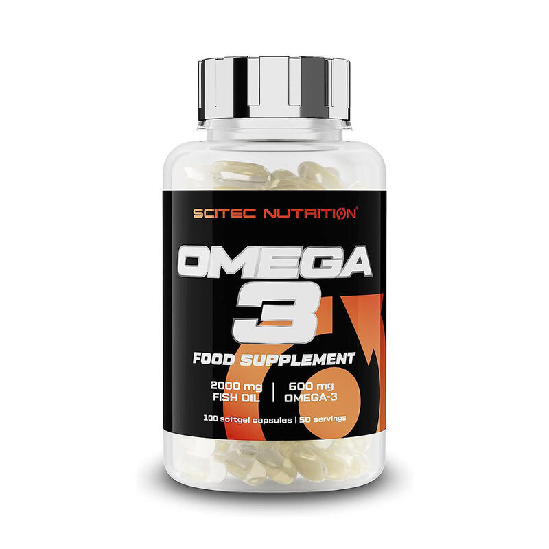 Kwasy tłuszczowe SCITEC Omega3 - 100softgels Poprawa krążenia