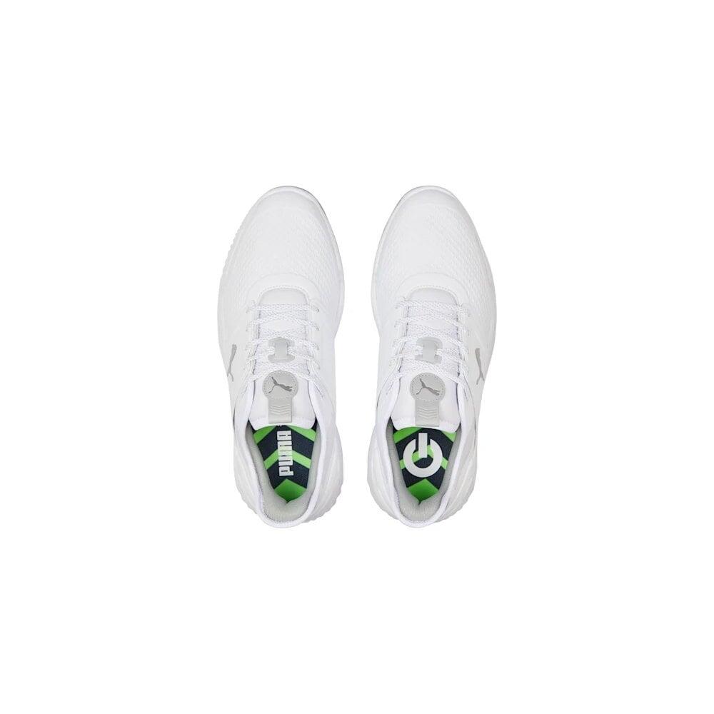 Puma Ignite Elevate Golf Shoes - White/Silver 3/6