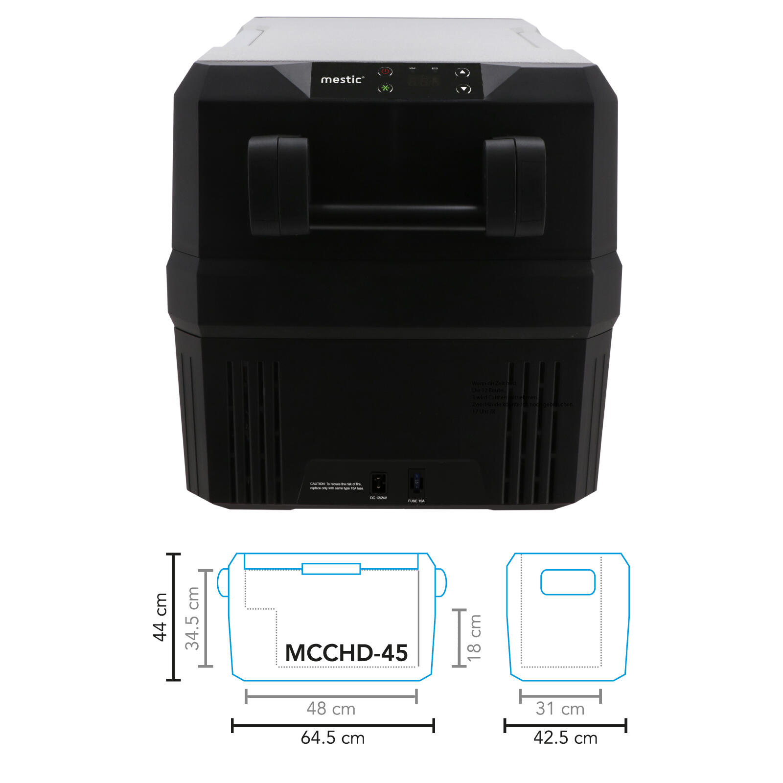 Kompressor Kühlbox MCCHD-45 L Auto Tiefkühl Box Camping AC/DC 12/24V 230V 2/7