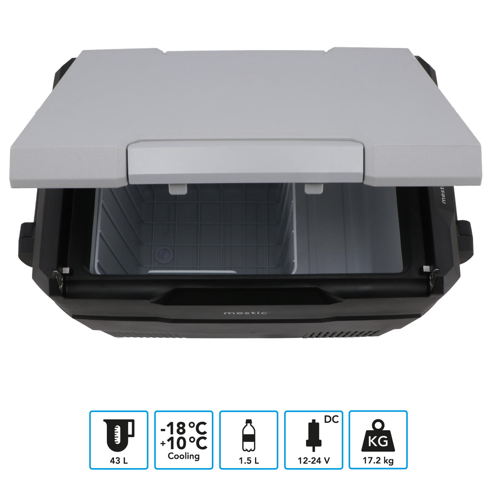 Kompressor Kühlbox MCCHD-45 L Auto Tiefkühl Box Camping AC/DC 12/24V 230V 3/7