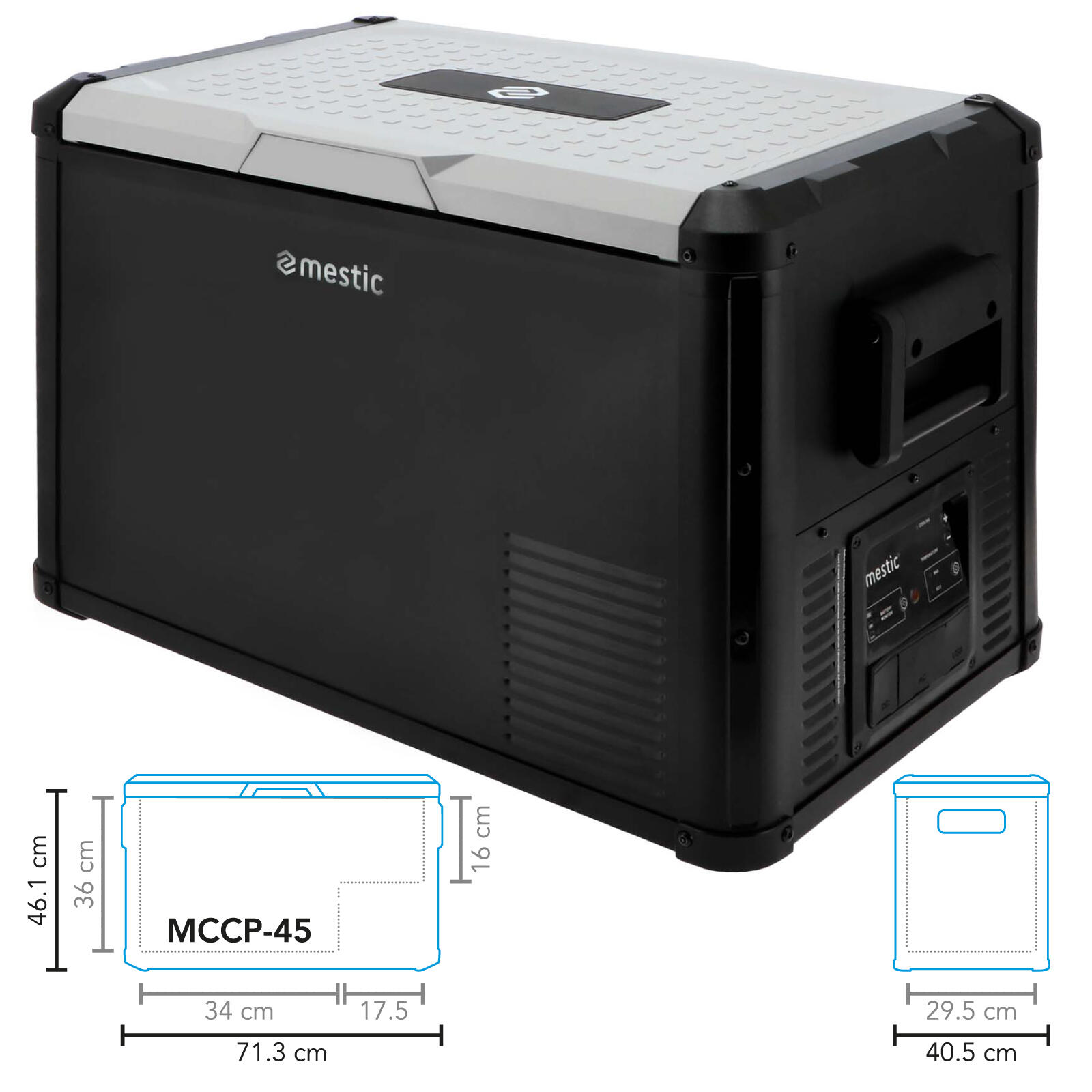Mestic cool box MCCP-45 AC/DC UK. 45L 3/5
