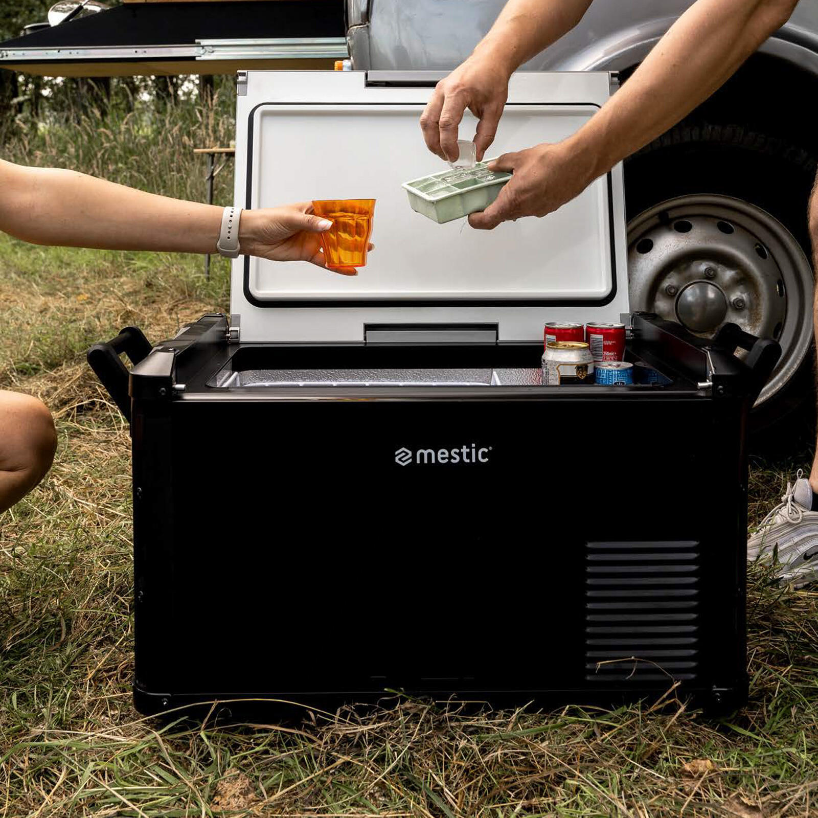 Glacière à compresseur MCCP-45 L congélation camping 12/24V AC/DC 100-240V 6/7