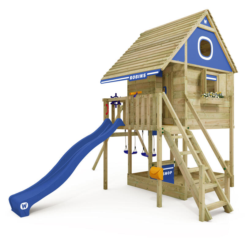 Cabane enfant sur pilotis Smart RiverHouse bleu