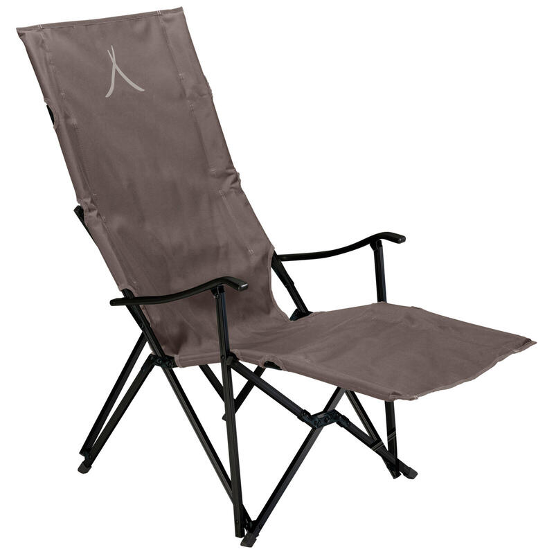 El Tovar Chaise à haut dossier Lounger Camping pliante Accoudoirs Alu 100 kg