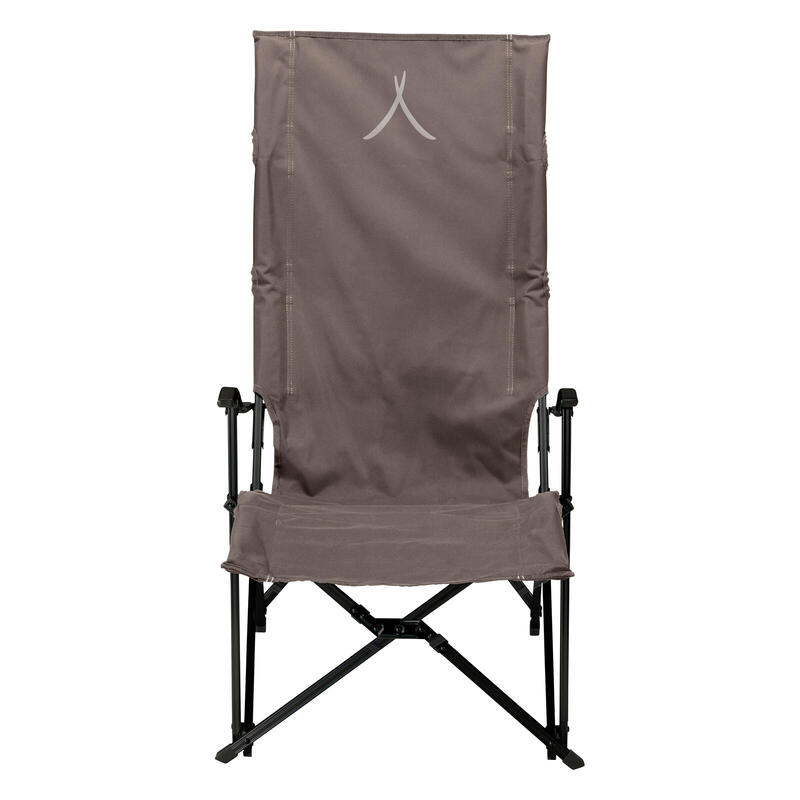 El Tovar Chaise à haut dossier Lounger Camping pliante Accoudoirs Alu 100 kg