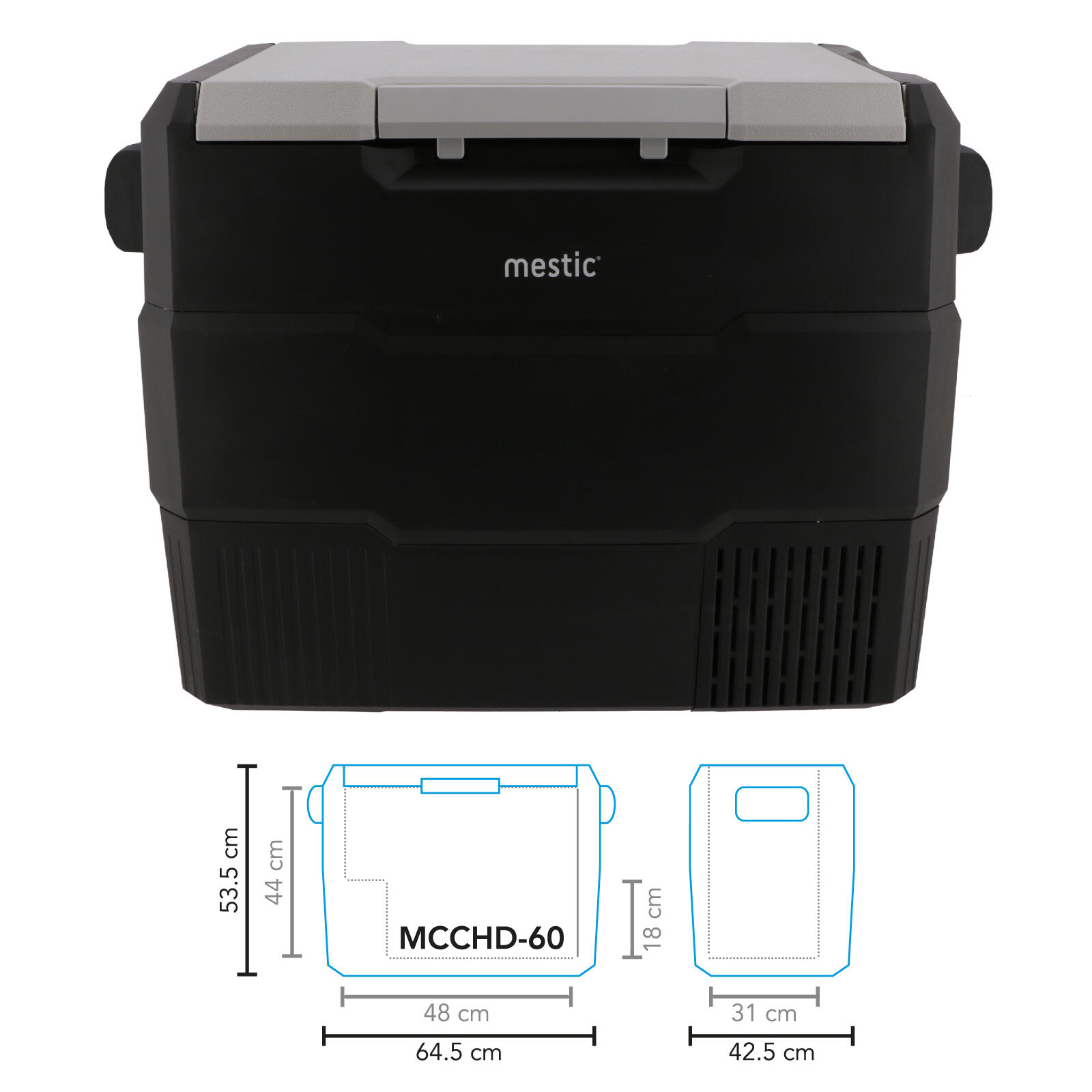 Cestovní kompresorová lednice Mestic Cool Box MCCHD-60 AC/DC 2/7