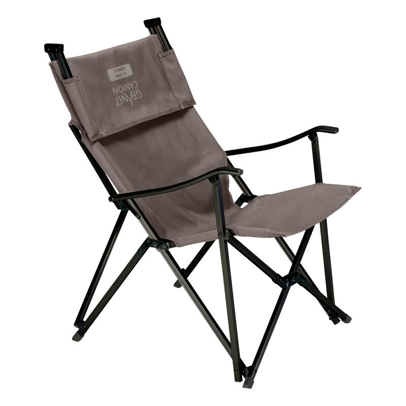 El Tovar Chaise à haut dossier Camping pliante Outdoor Accoudoirs Alu 100 kg