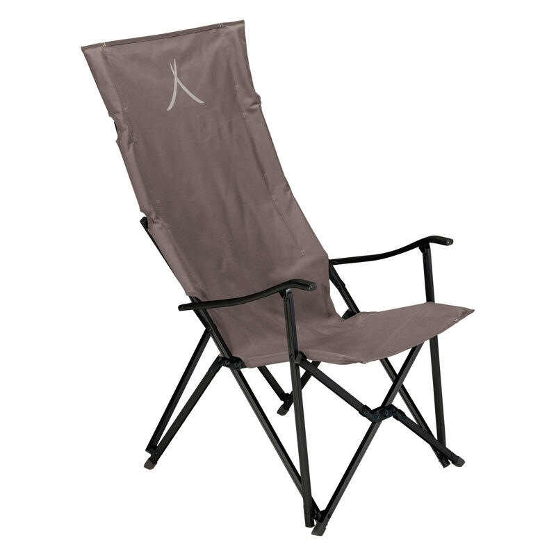 El Tovar Chaise à haut dossier Camping pliante Outdoor Accoudoirs Alu 100 kg