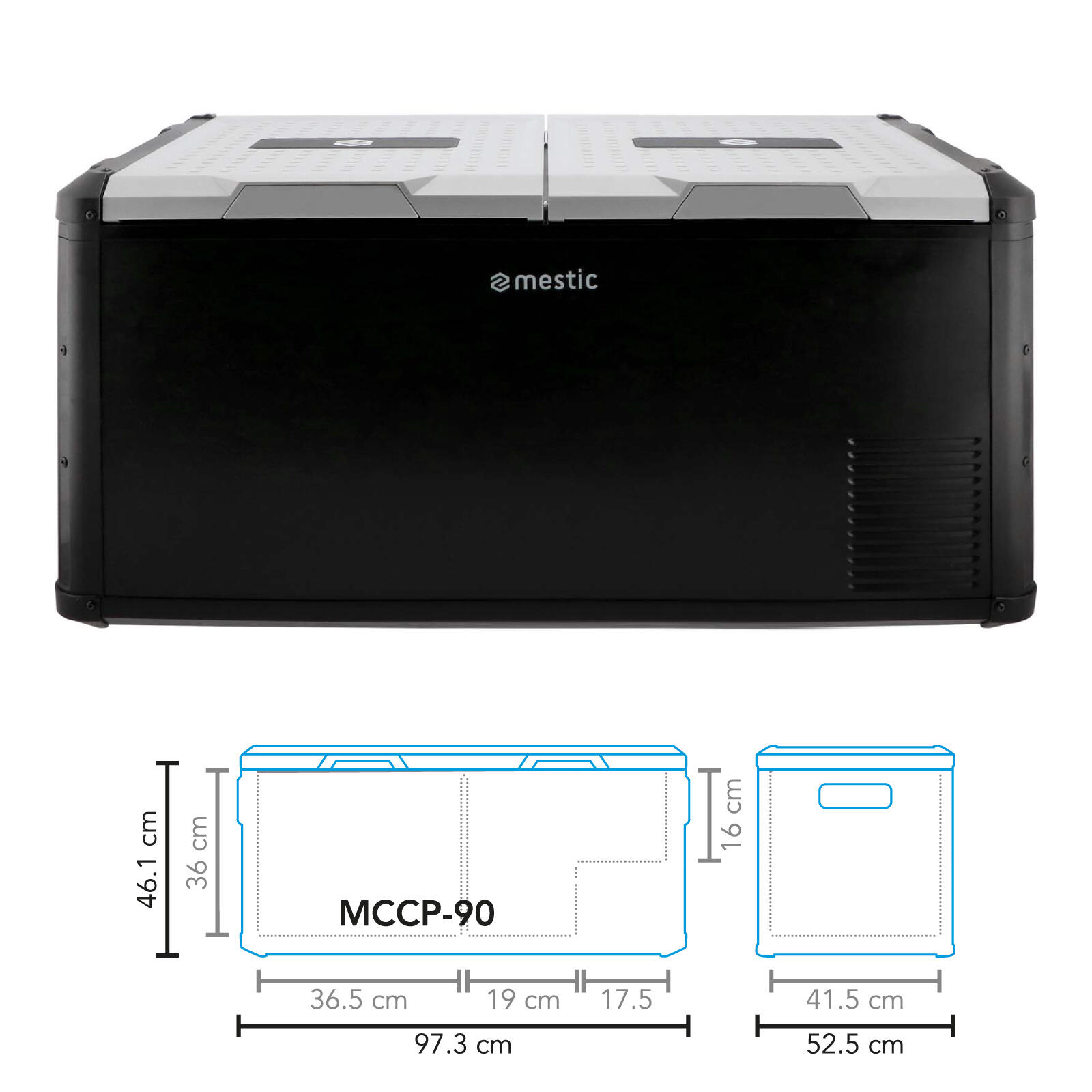 Mestic cool box MCCP-90 AC/DC DUAL UK 3/7