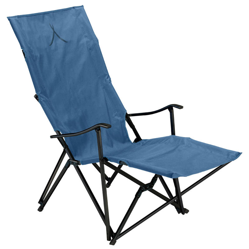 El Tovar Chaise à haut dossier Lounger Camping pliante Accoudoirs Alu 100 kg