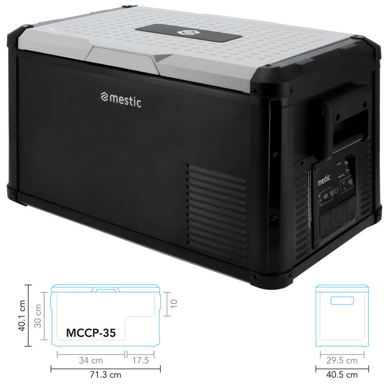 Cestovní kompresorová lednice Mestic Cool Box MCCP-35 AC/DC