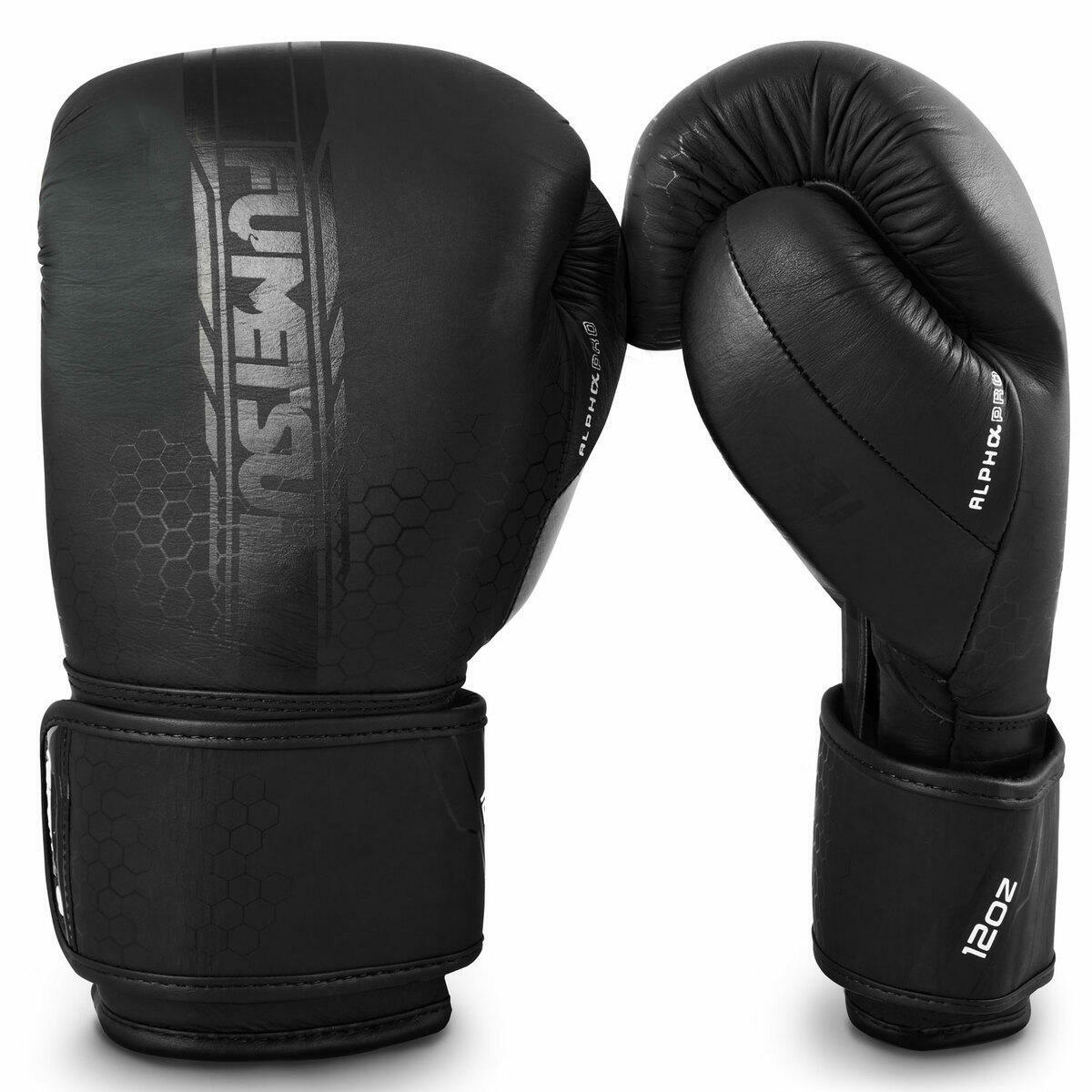 FUMETSU Black on Black Fumetsu Alpha Pro Boxing Gloves
