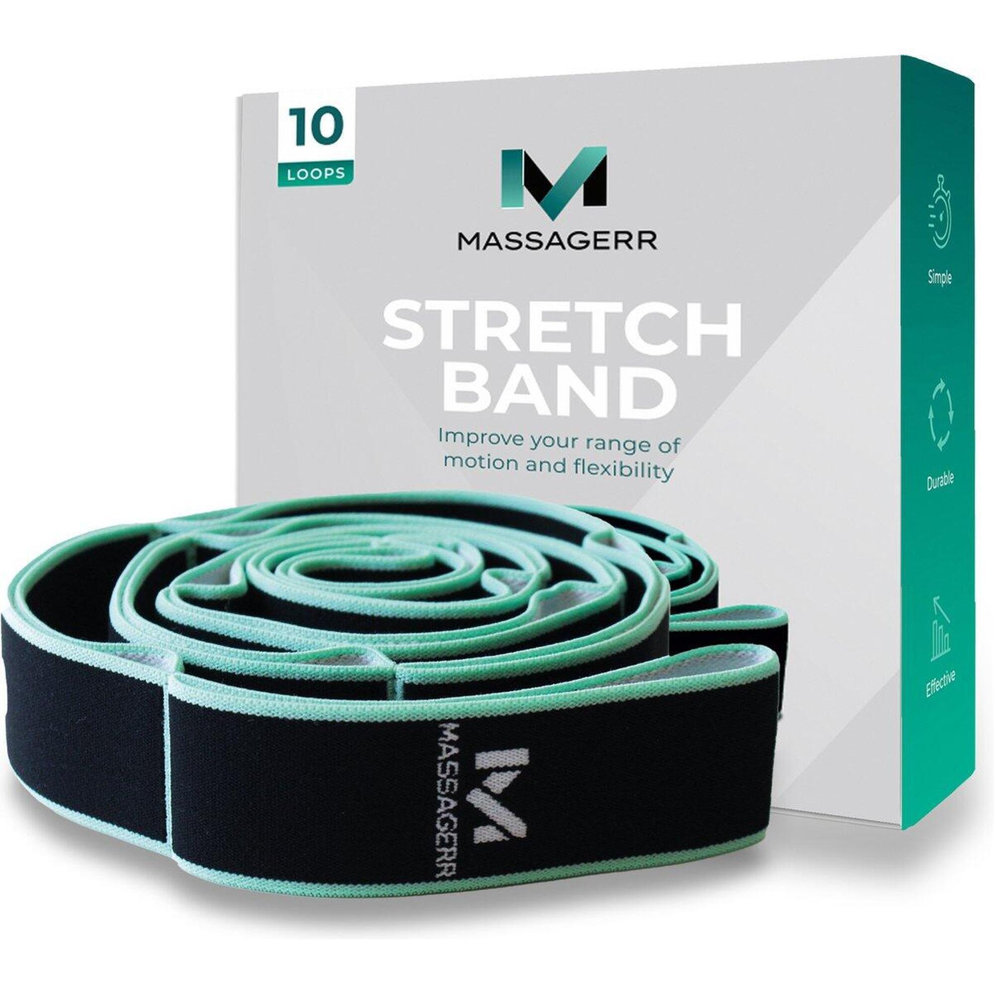 MASSAGERR Stretch Band - Weerstandsband – Huidvriendelijk – Elastische Band - Stretching