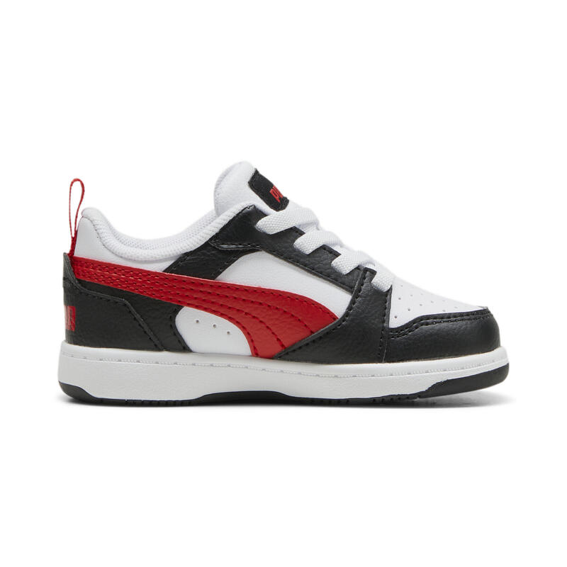 Sneaker Rebound V6 Lo per bimbi ai primi passi PUMA White For All Time Red Black