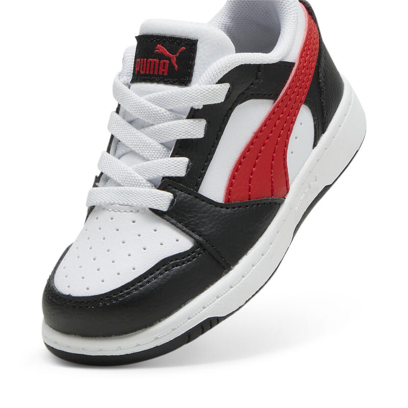 Sneaker Rebound V6 Lo per bimbi ai primi passi PUMA White For All Time Red Black