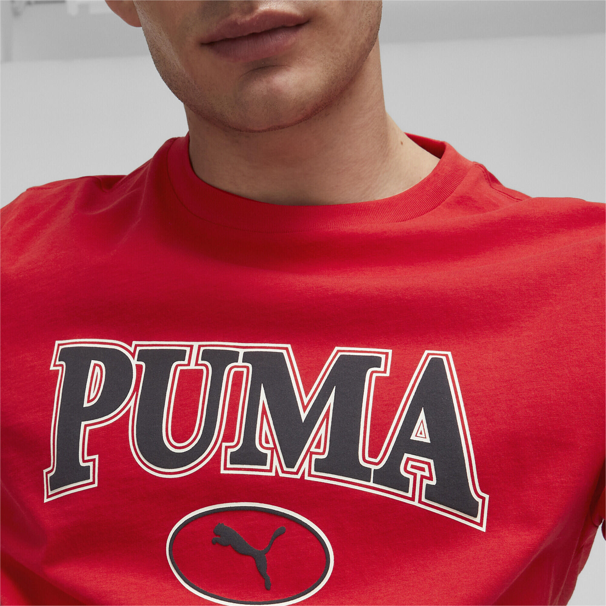 T-Shirt Homem Puma Squad Vermelho 3/5