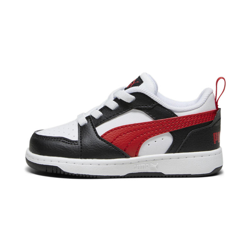 Sneaker Rebound V6 Lo per bimbi ai primi passi PUMA White For All Time Red Black