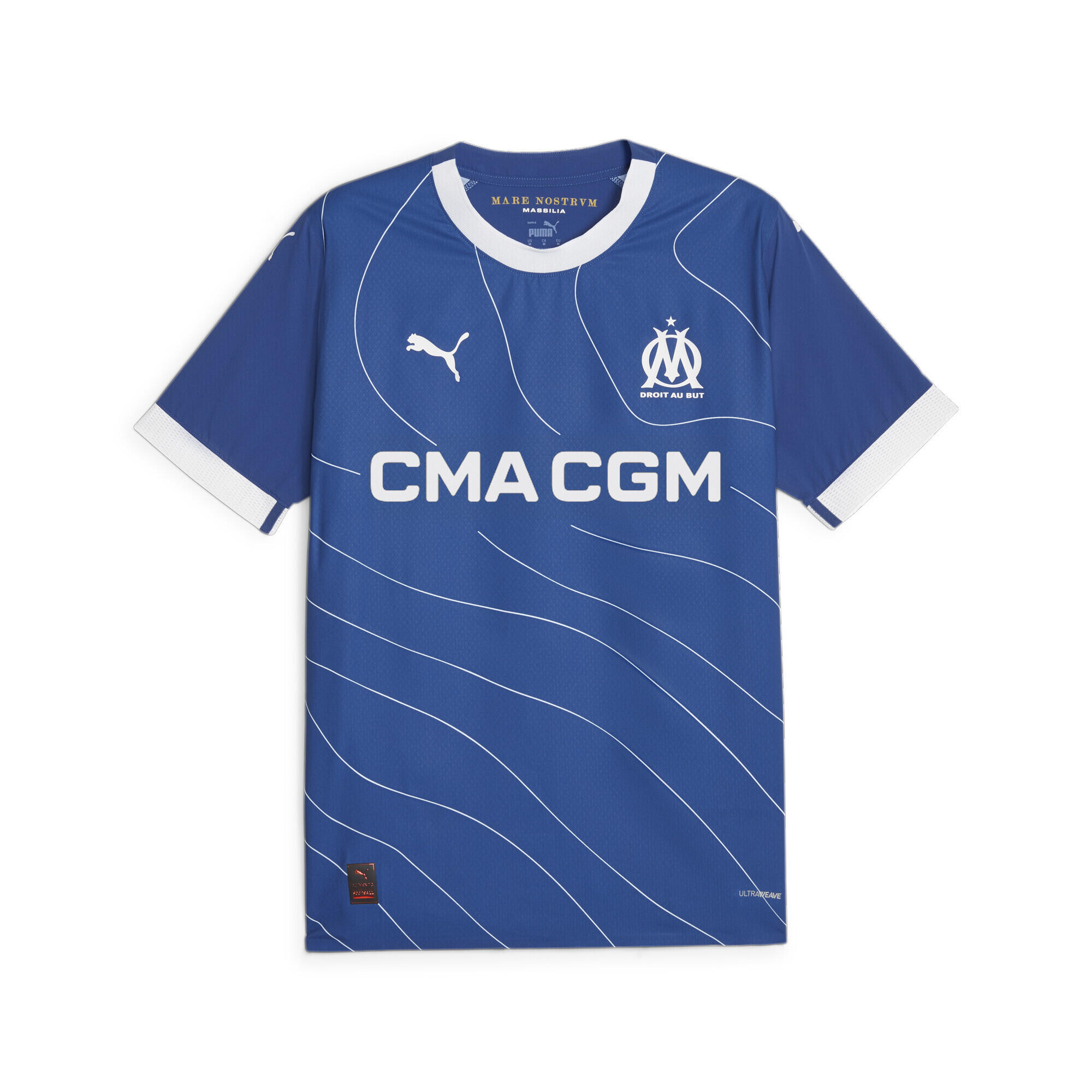 Puma - Maillot Authentic Away 23/24 Olympique De Marseille Homme Puma - T-shirt Manches Courtes - Bleu - S - Decathlon