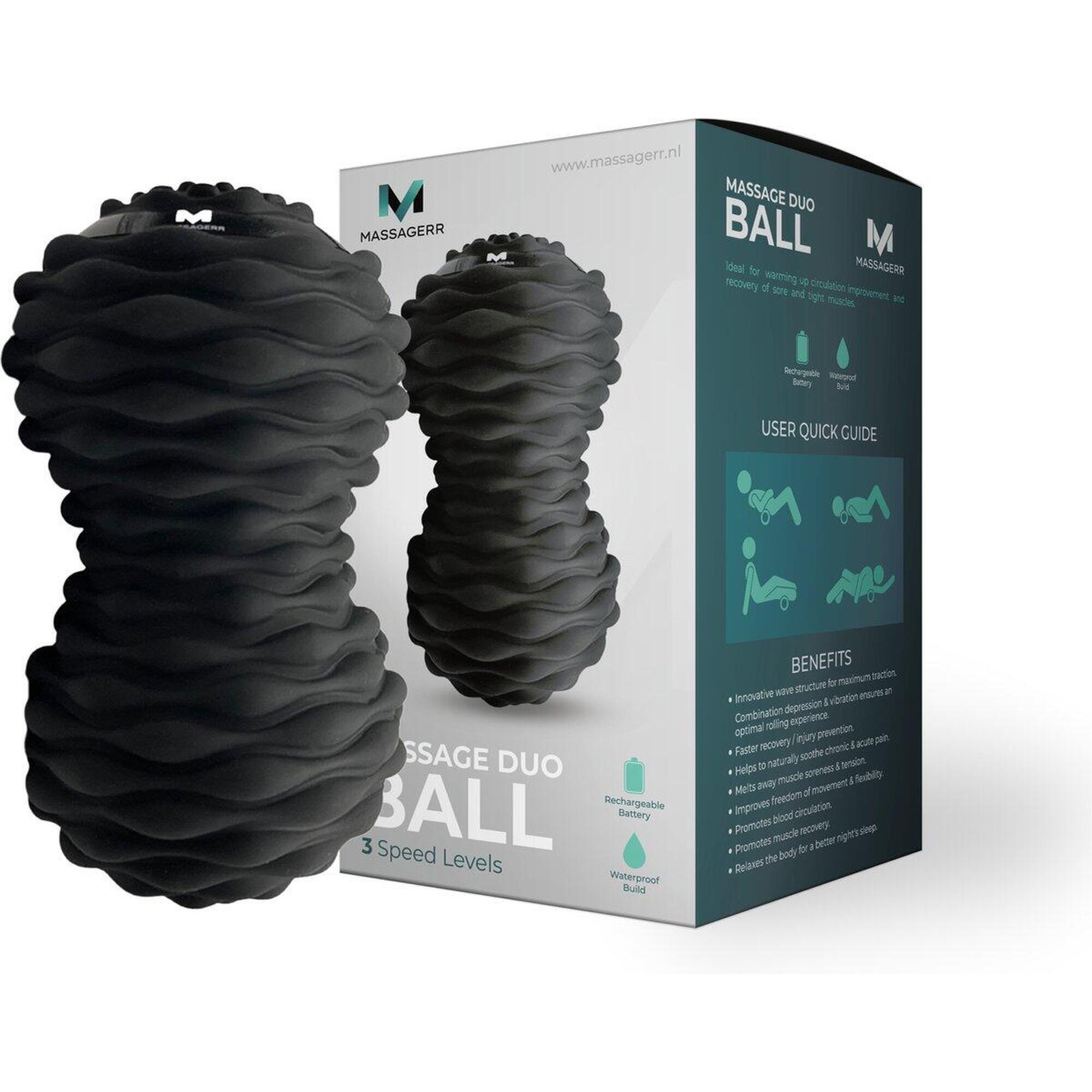 MASSAGERR Vibrerende Duo Massagebal - Massage Bal – Massage Roller Apparaat