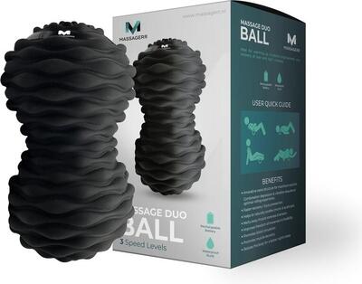 Vibrerende duo massagebal - massage bal – massage roller apparaat