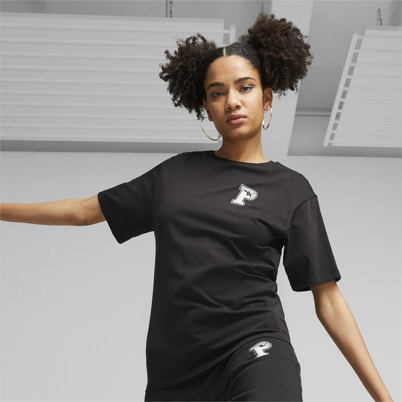 T-shirt PUMA SQUAD para mulher PUMA Preto