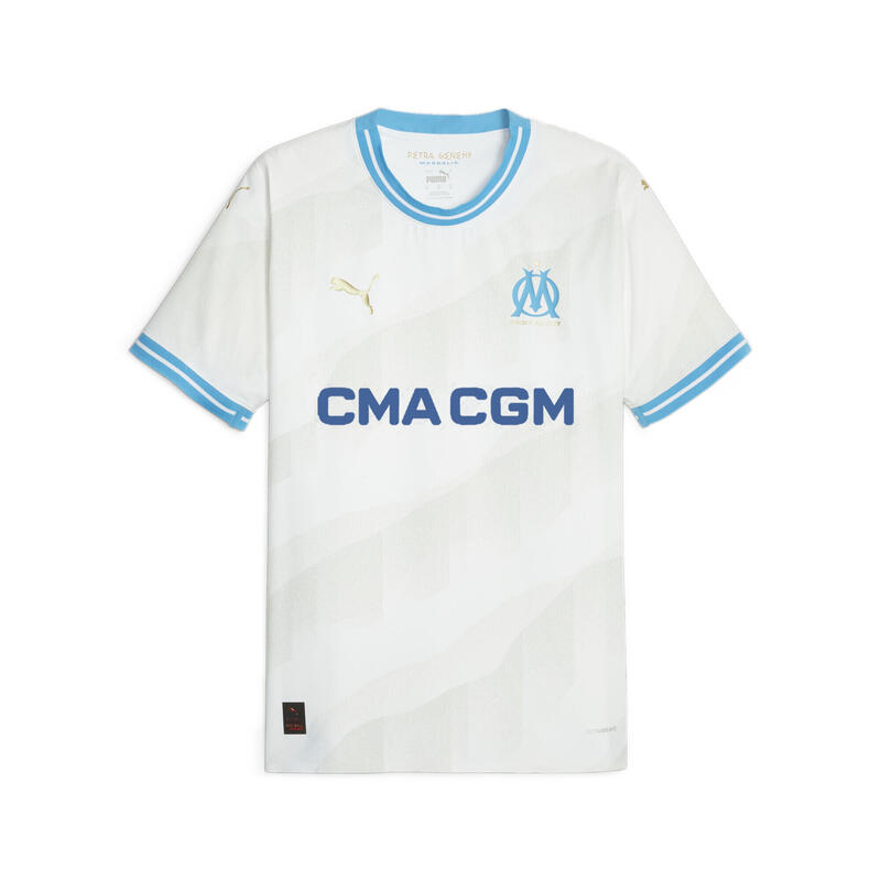 Pánský dres Olympique de Marseille 23/24 PUMA White Bleu Azur Blue