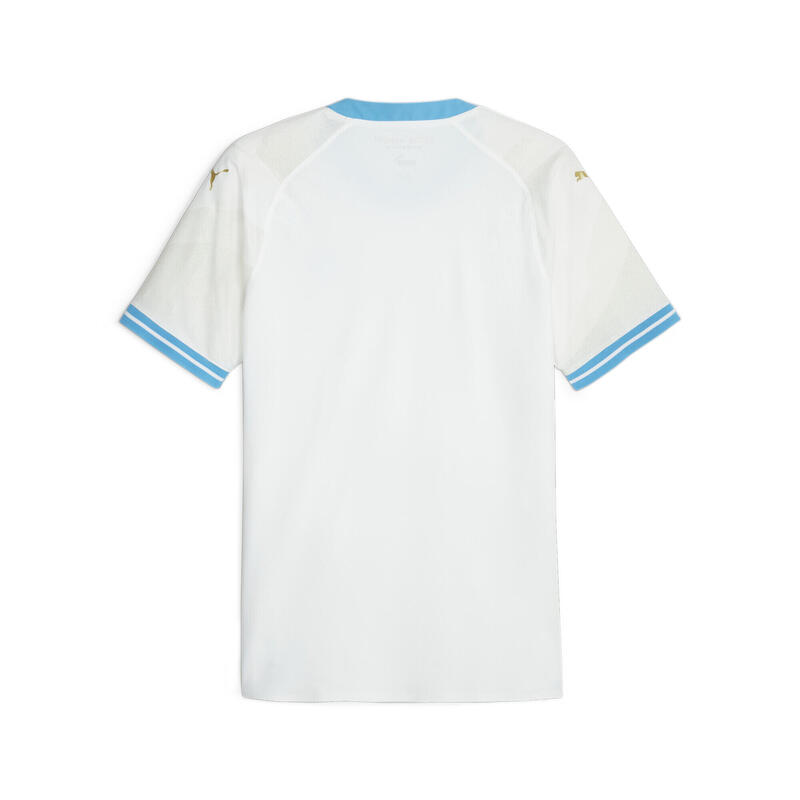 Camiseta auténtica OM local 23/24 Hombre PUMA White Bleu Azur Blue