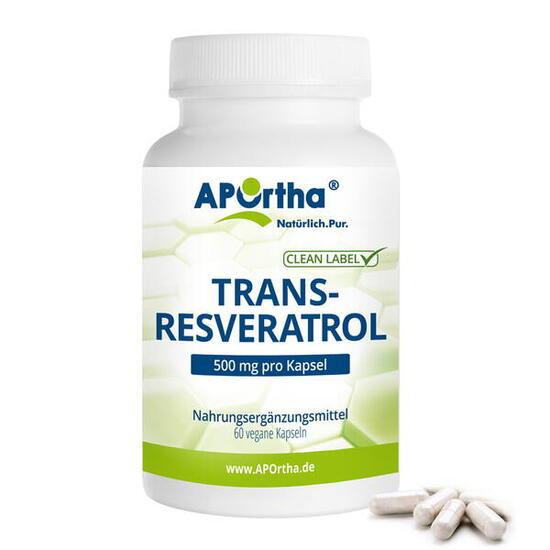 Trans-Resveratrol - 500 mg - 60 vegane Kapseln