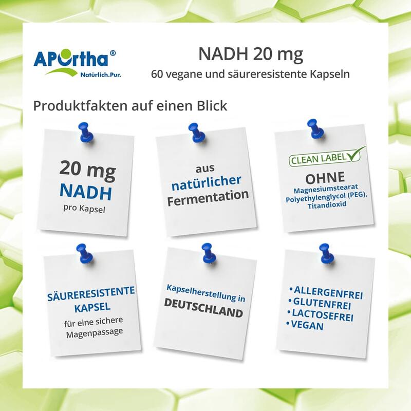 NADH 20 mg - 60 vegane säureresistente Kapseln