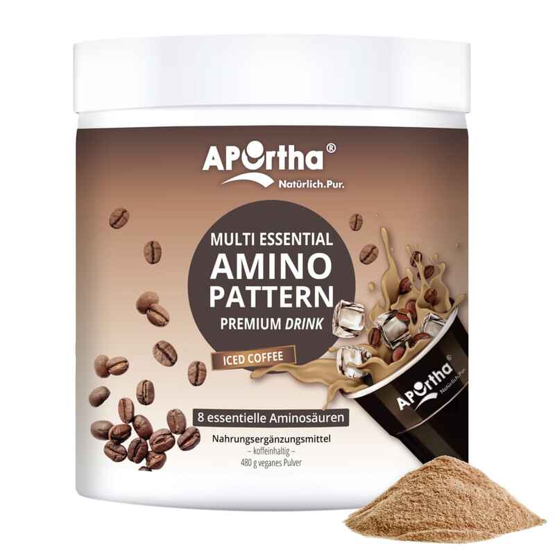 Amino Pattern Drink - Aminosäuren EAA/BCAA - Iced Coffee - veganes Pulver