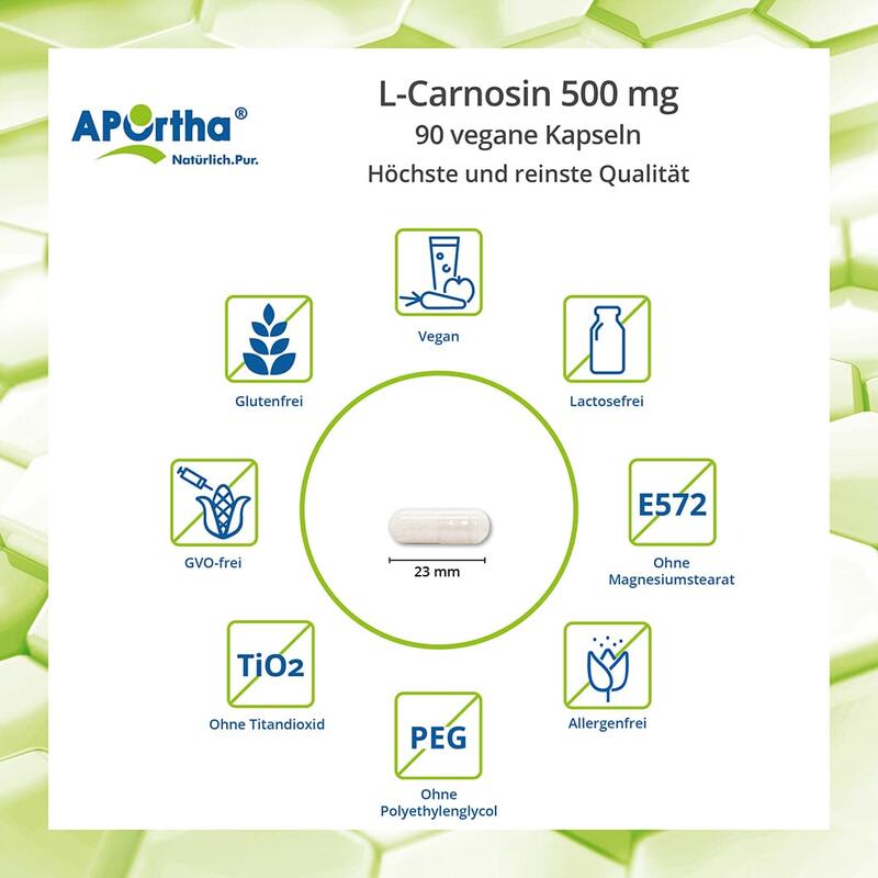 L-Carnosin 500 mg  - 90 vegane Kapseln