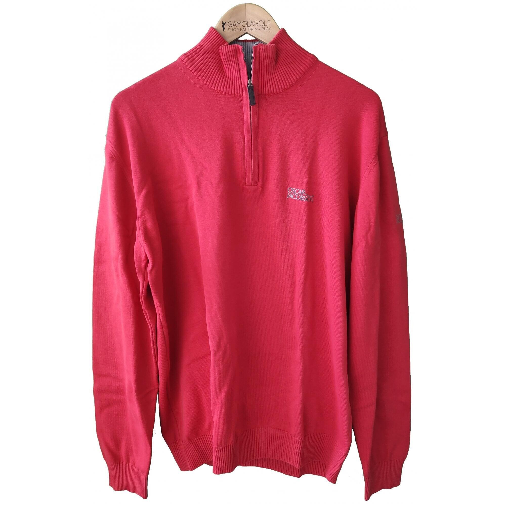 OSCAR JACOBSON Oscar Jacobson Bogart Tour Half Zip - Red