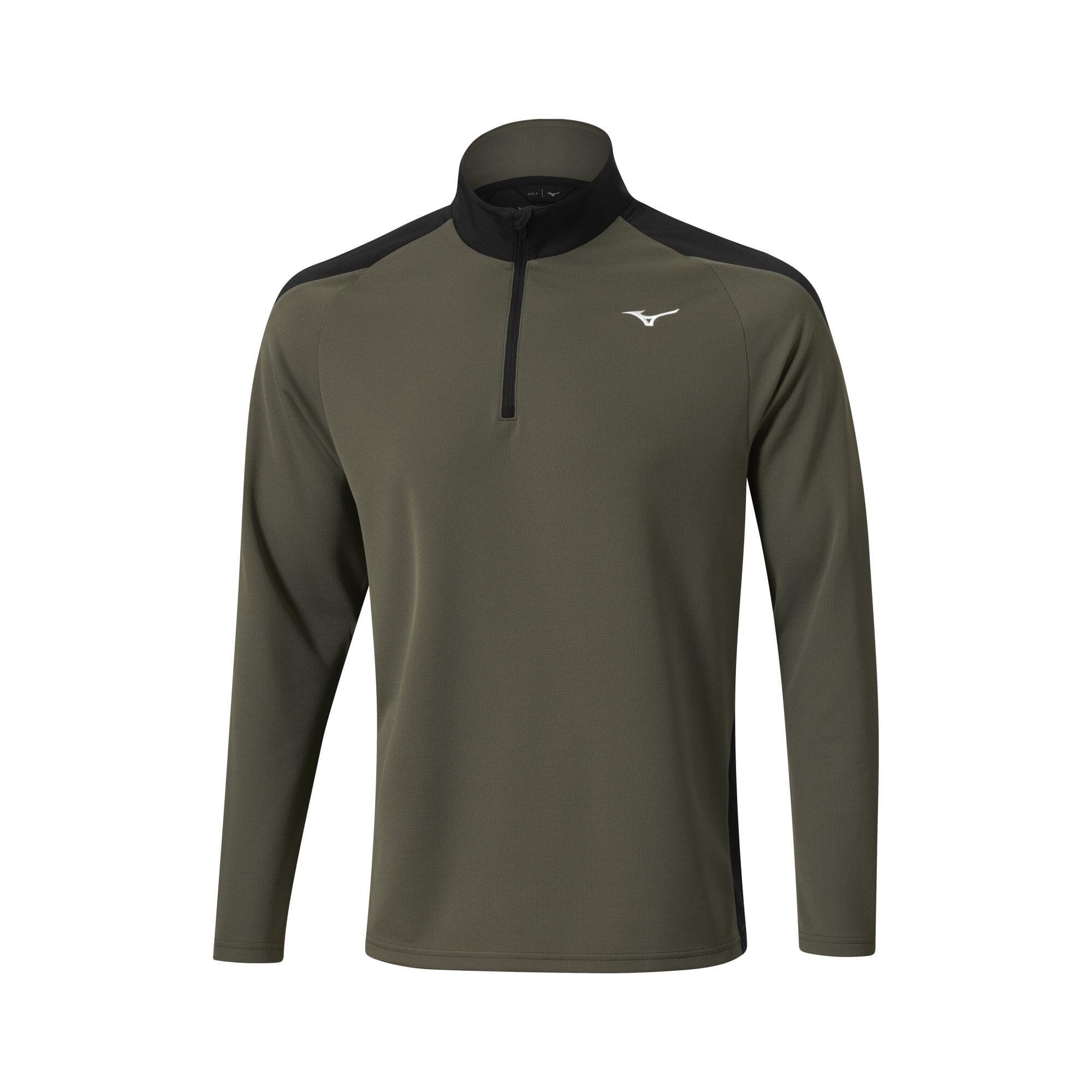 Mizuno Winter Breeze 1/4 Zip Olive 1/2