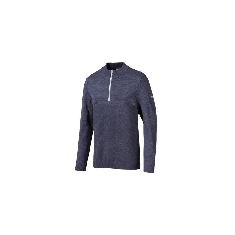 Puma Evoknit 1/4 Zip Sweater - Peacoat Heather 1/1