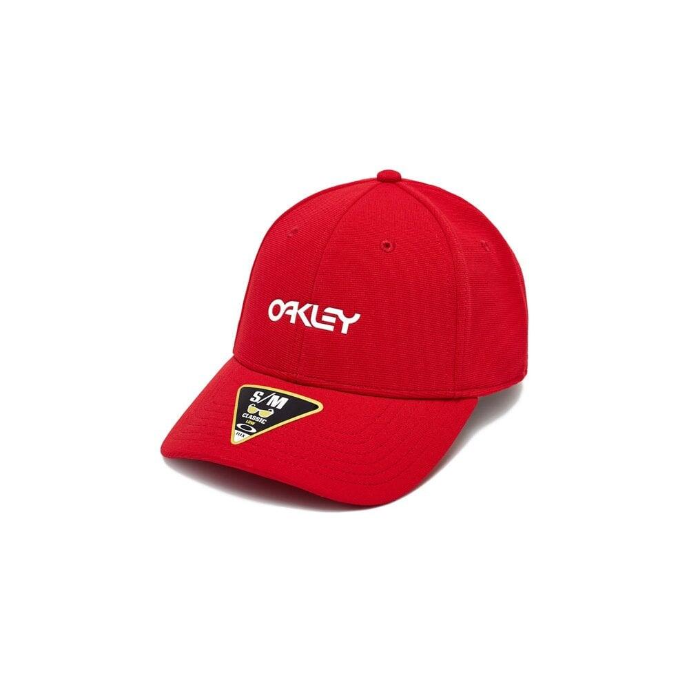 Oakley 6 PANEL STRETCH METALLIC HAT HAT - Red Line 1/2