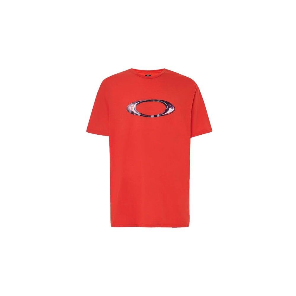 OAKLEY Oakley MARBLED ELLIPSE TEE T-SHIRT - MAGMA ORANGE