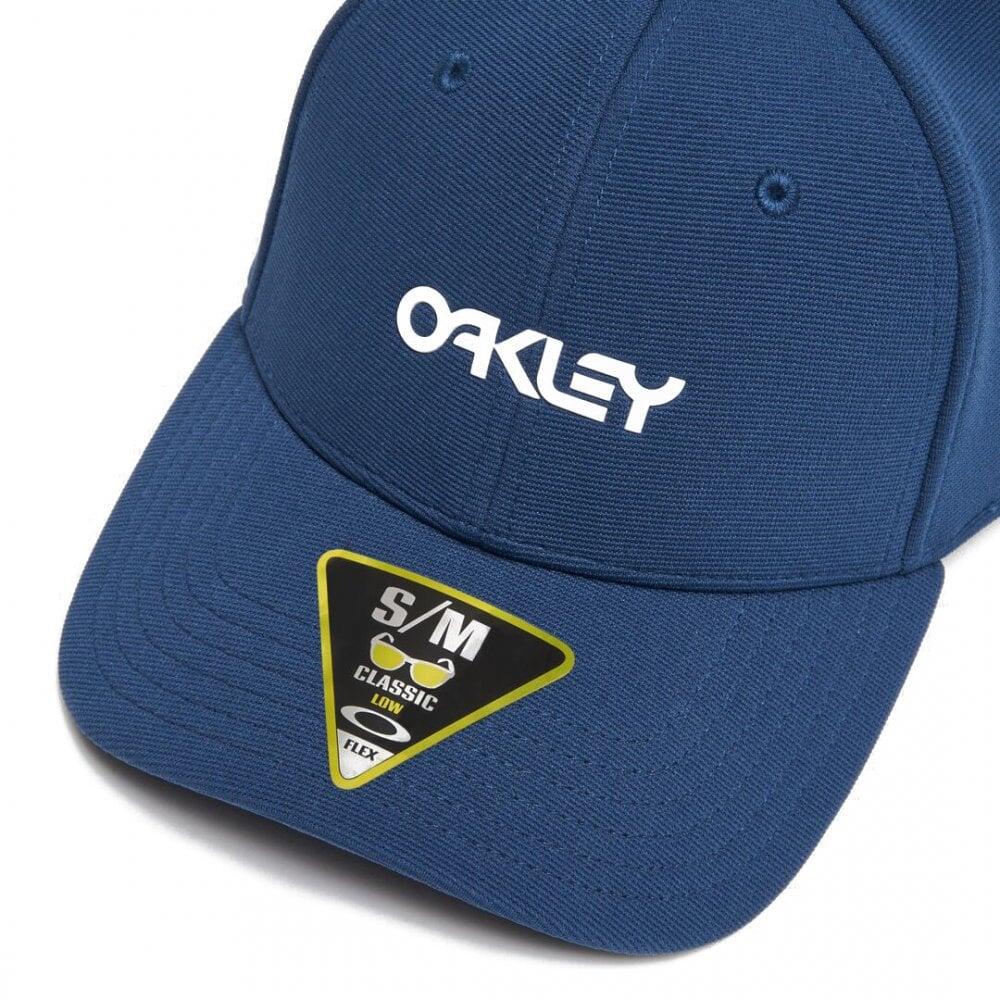 Oakley 6 Panel Stretch Metallic Hat POSEIDON/WHITE 3/3