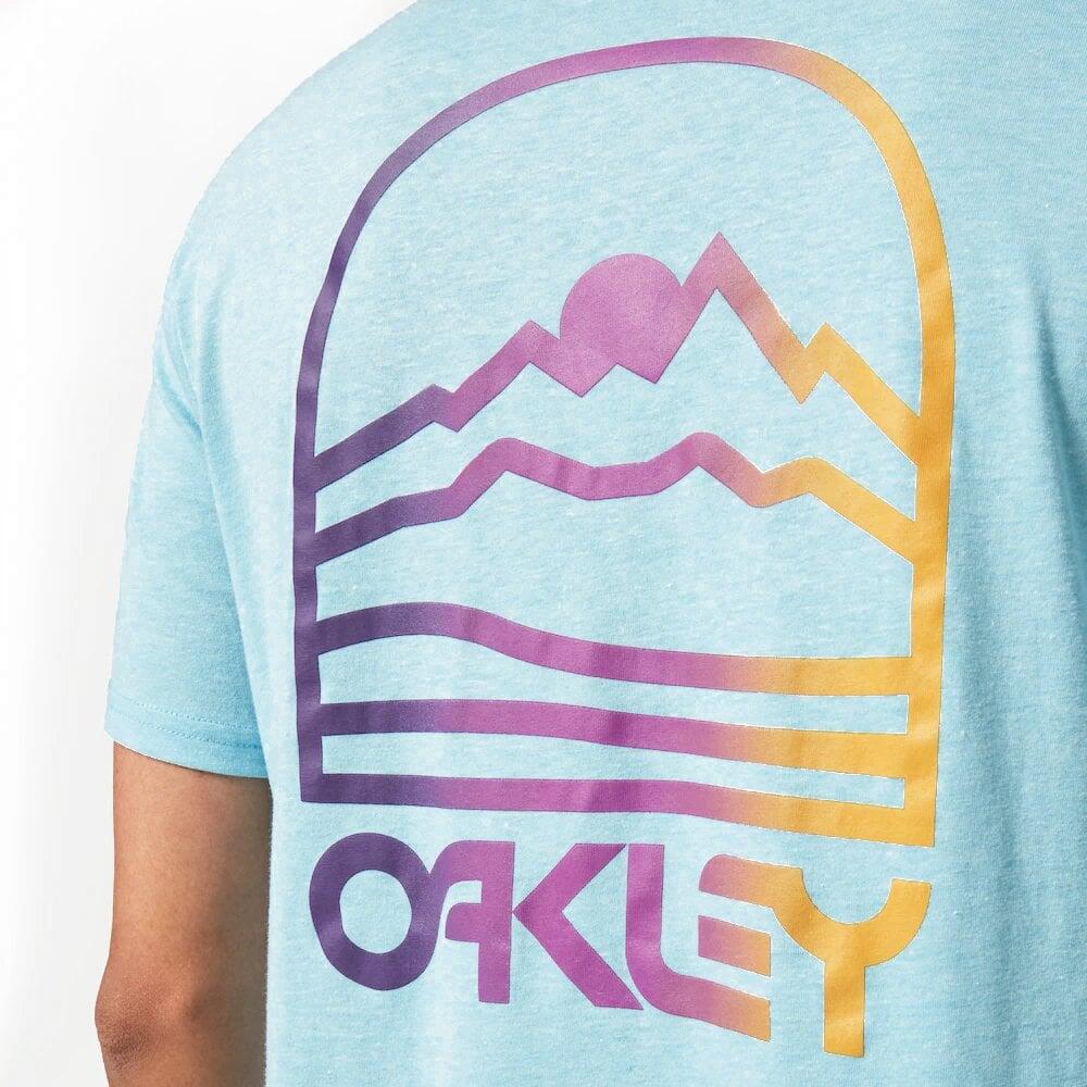 Oakley GRADIENT MOUNTAIN B1B T-SHIRT Bright Blue HTHR 4/5