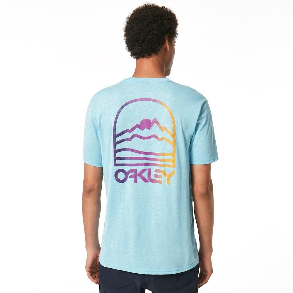 Oakley GRADIENT MOUNTAIN B1B T-SHIRT Bright Blue HTHR 2/5