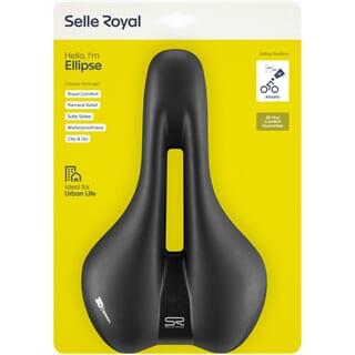 Siodełko rowerowe Ellipse Urban, sportowe i wygodne 266 x 163 mm