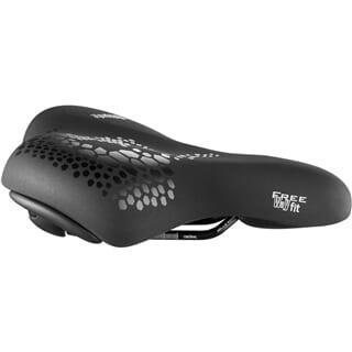 Siodełko rowerowe Freeway Fit, czarne, unisex, 257x210 mm, zrelaksowane