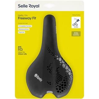 SELLE ROYAL Fahrradsattel Freeway Fit, schwarz, Unisex, 257x210mm, atletisch 45°