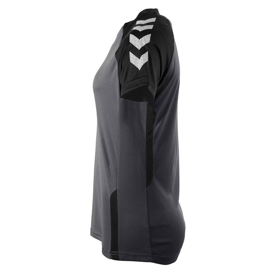 Hummel Aarhus Maillot Manches Courtes Femmes - Noir / Anthracite, L 6/6