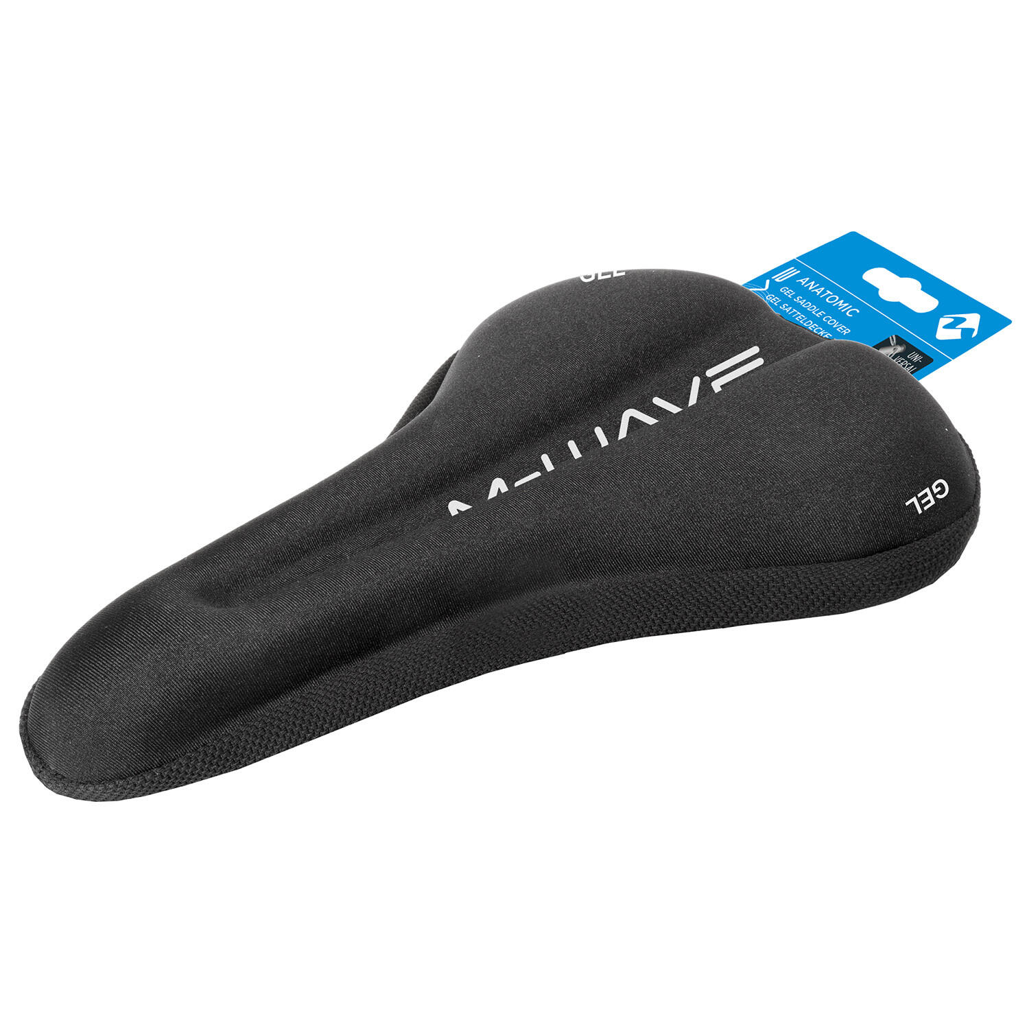 M-Wave Tapis de selle Gel anatomique Noir 2/2