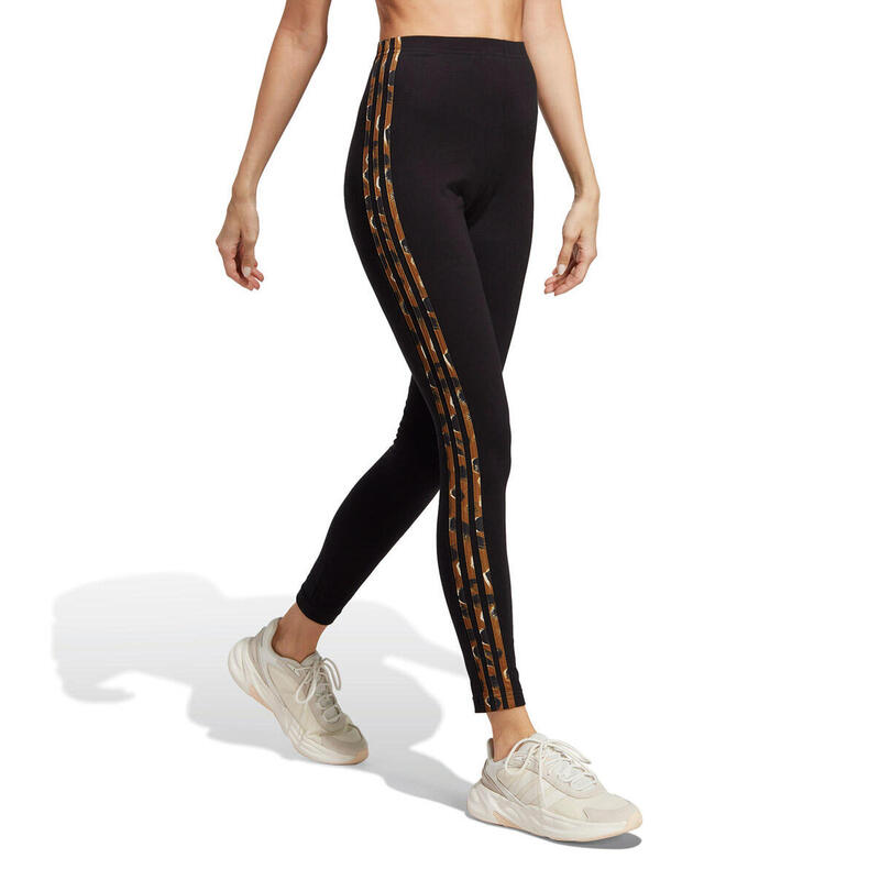 adidas Essentials 3-Stripes Animal Print Damen Legging