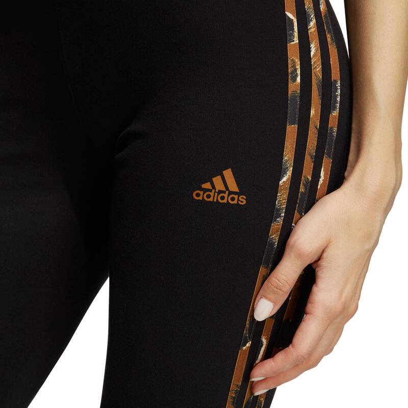 adidas Essentials 3-Stripes Animal Print Damen Legging