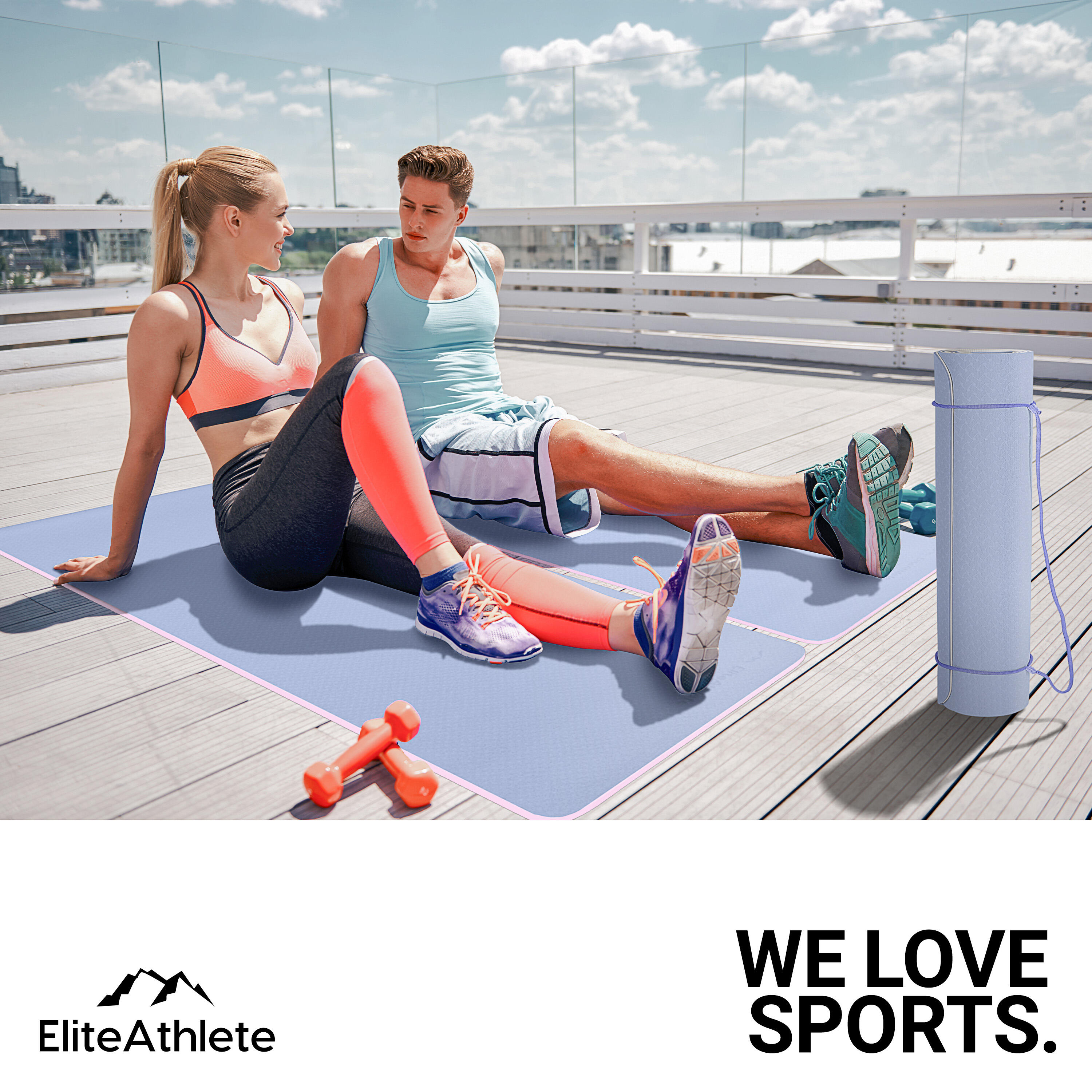 EliteAthlete® Tapis yoga - Tapis de sport - Tapis fitness 6/7