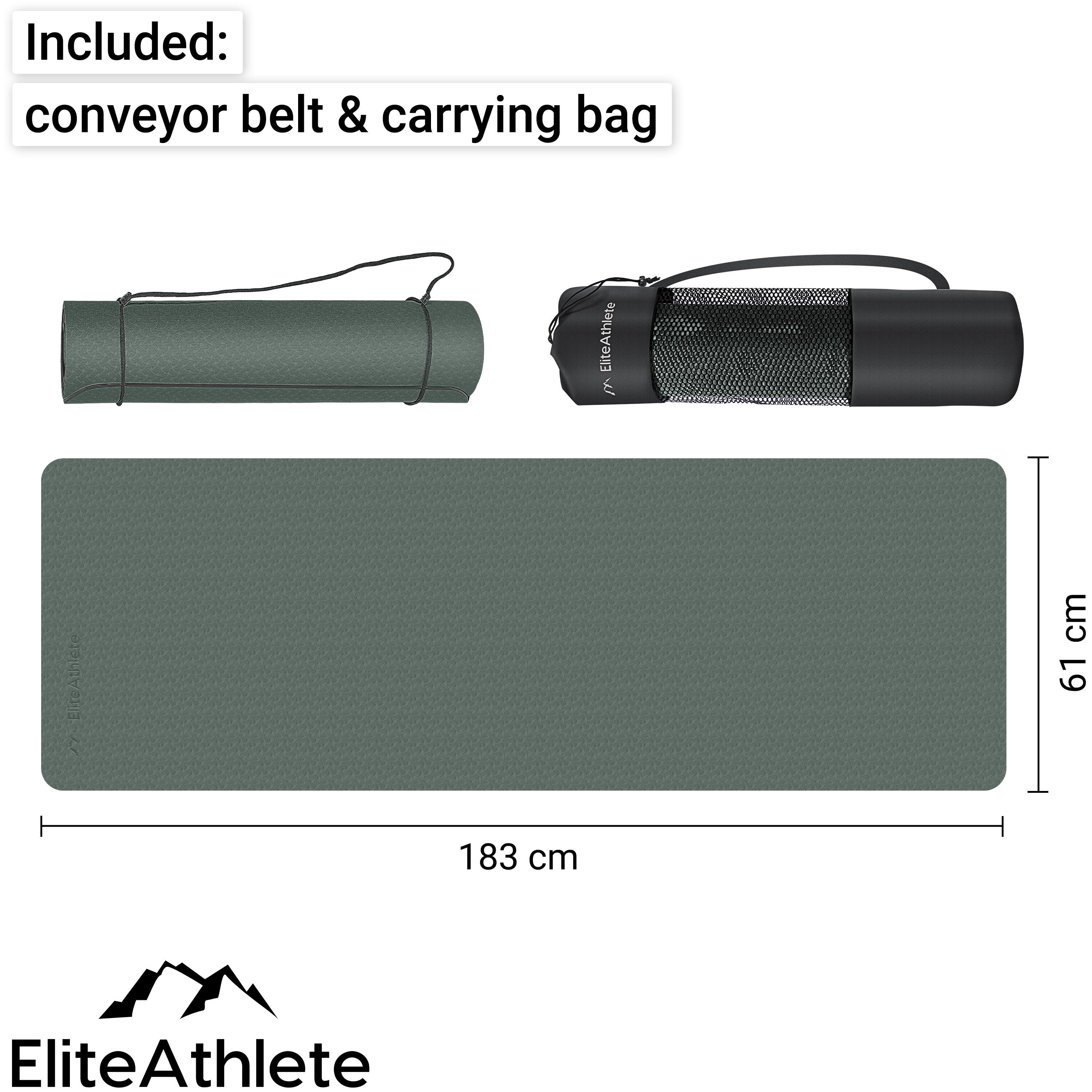 EliteAthlete® Yogamatte - Sportmatte - Fitnessmatte - Yoga Matte - 183x61x0.6 cm 4/7
