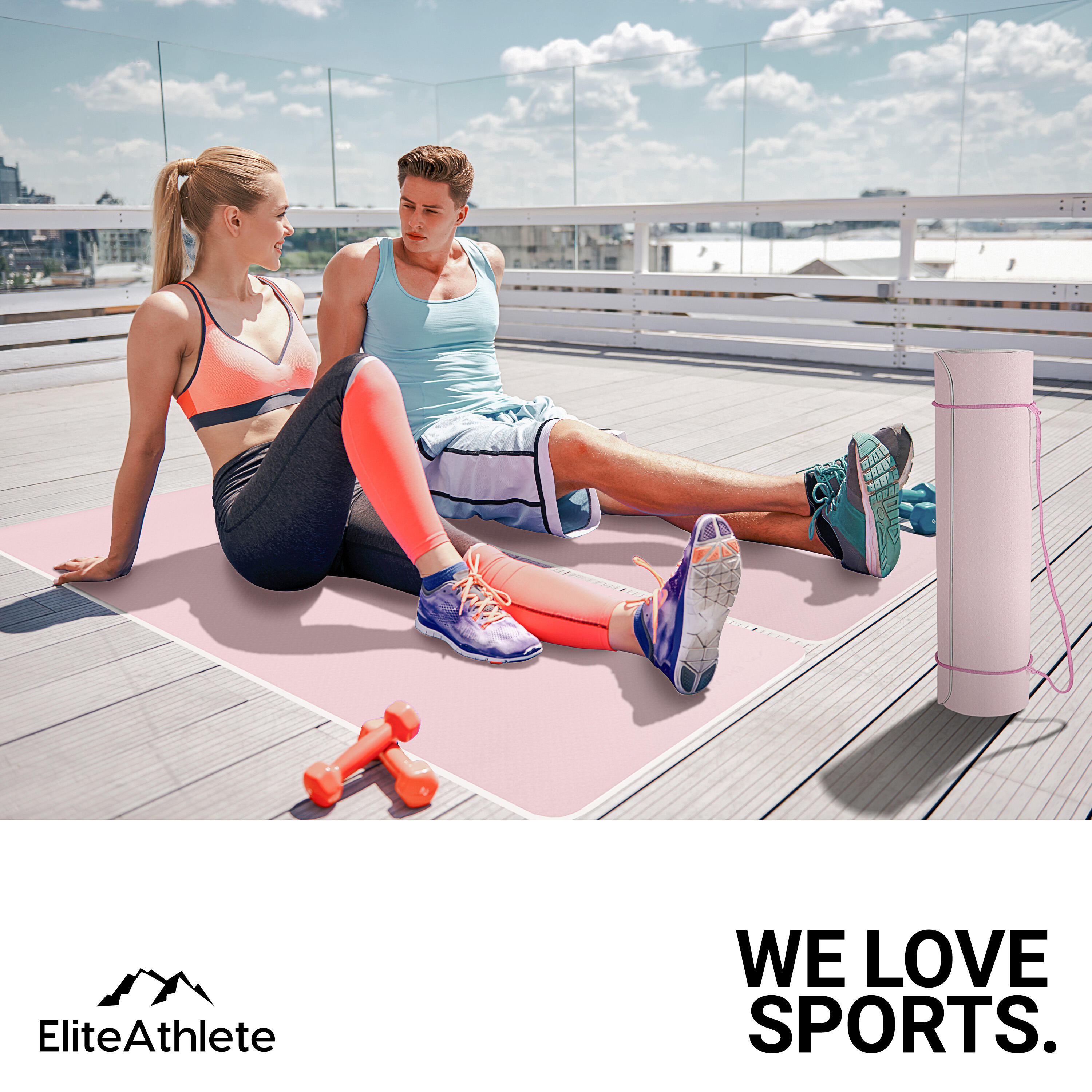 EliteAthlete® Tapis yoga - Tapis de sport - Tapis fitness 6/7